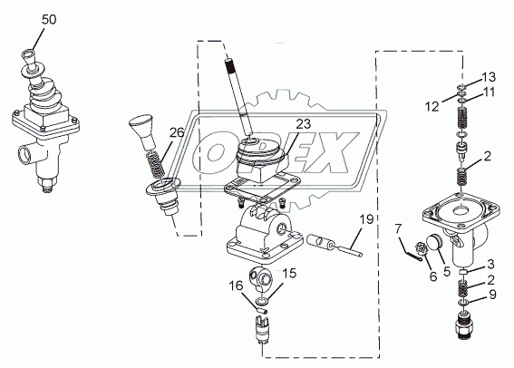 GRADUATED HAND BRAKE VALVE