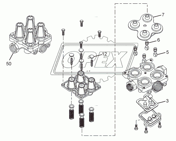 QUADRUPLE SYSTEM PROTECTION VALVE