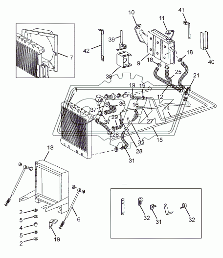 RADIATOR AND FITMENTS