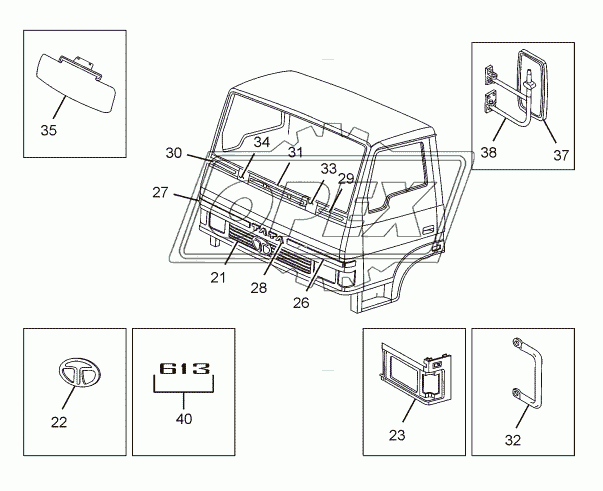 INTERNAL AND EXTERNAL FITMENTS