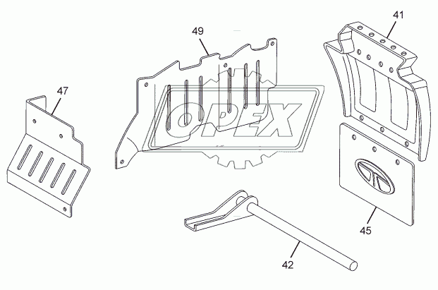 MUDGUARD AND MUDFLAP