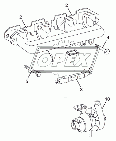 EXHAUST MANIFOLD AND TURBOCHARGER