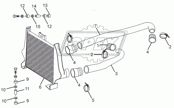 INTERCOOLER AND CONNECTIONS