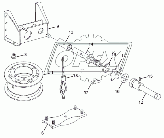 SPARE WHEEL CARRIER