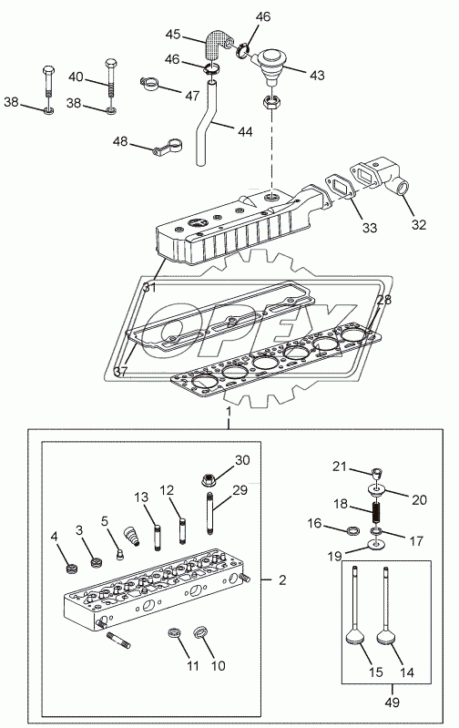 CYLINDER HEAD AND COVER