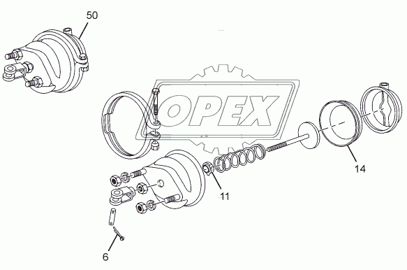 FRONT BRAKE CHAMBER