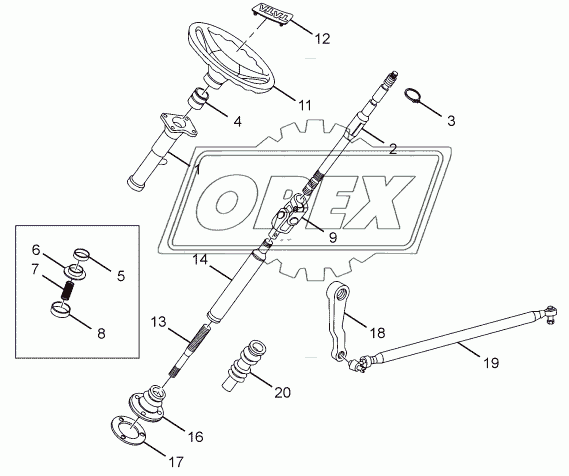 STEERING LINKAGE CHASSIS TYPE: 381226