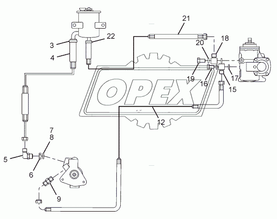 POWER STEERING PIPE LINES