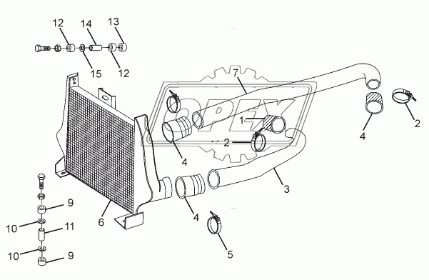 INTERCOOLER AND CONNECTIONS