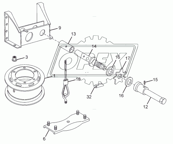 SPARE WHEEL CARRIER