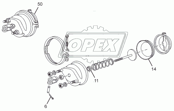 FRONT BRAKE CHAMBER