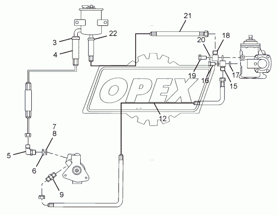 POWER STEERING PIPELINES