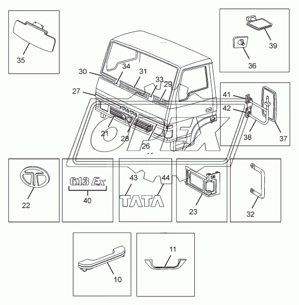 INTERNAL AND EXTERNAL FITMENTS