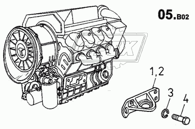 Монтаж подвески двигателя (680)