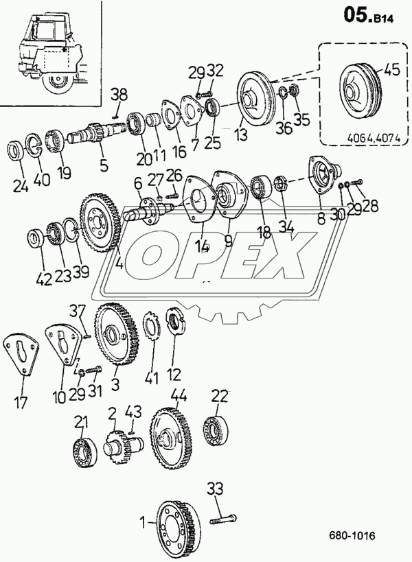 Механизм газораспределения двигателя (680)