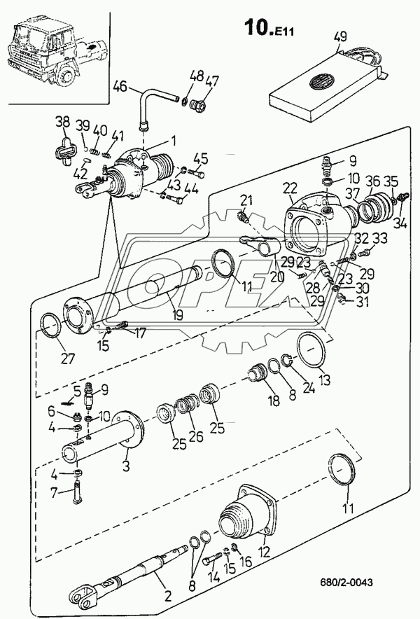 Усилитель механизма переключения передач (680/2)