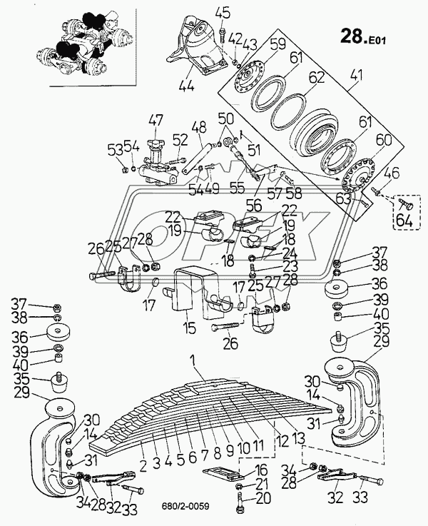 Подвеска задняя (680/2)