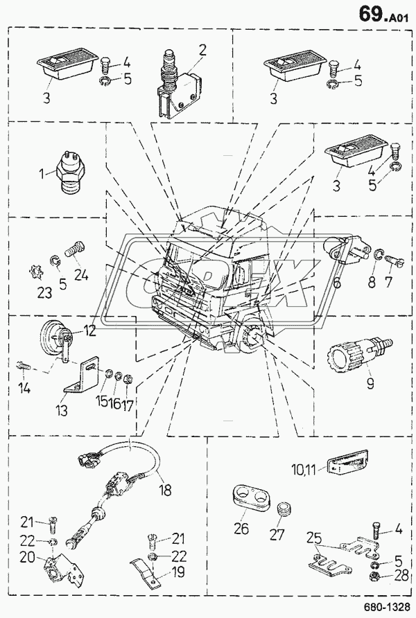 Электрооборудование кабины (680) 1