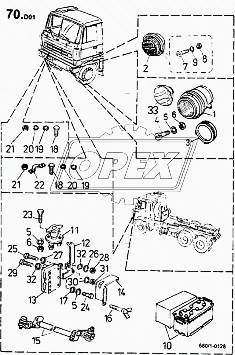 Электрооборудование шасси (680/1) 1