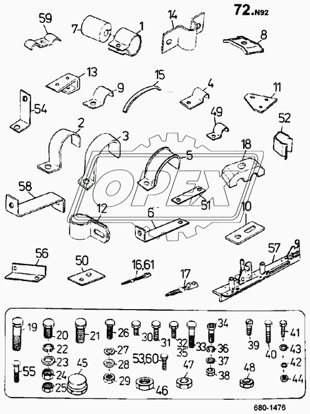 Материал монтажный (крепежный) (680)