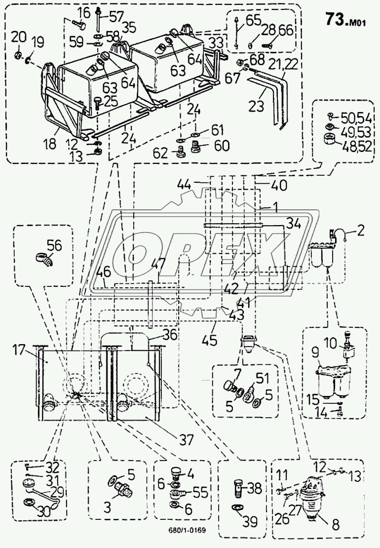 Установка топливопровода (680/1) 1