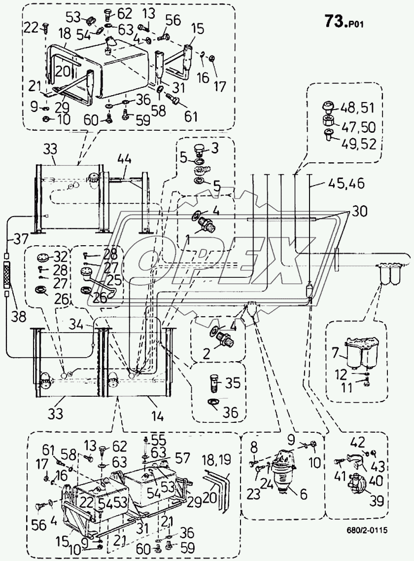 Установка топливопровода (680/2) 1