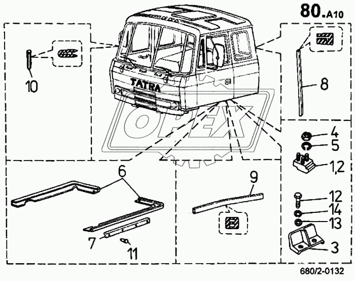 Подкос кабины (680/2)