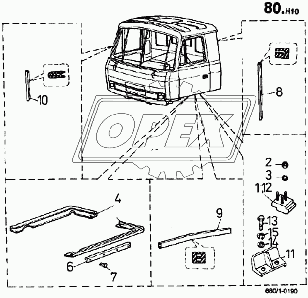 Подкос кабины (680/1)
