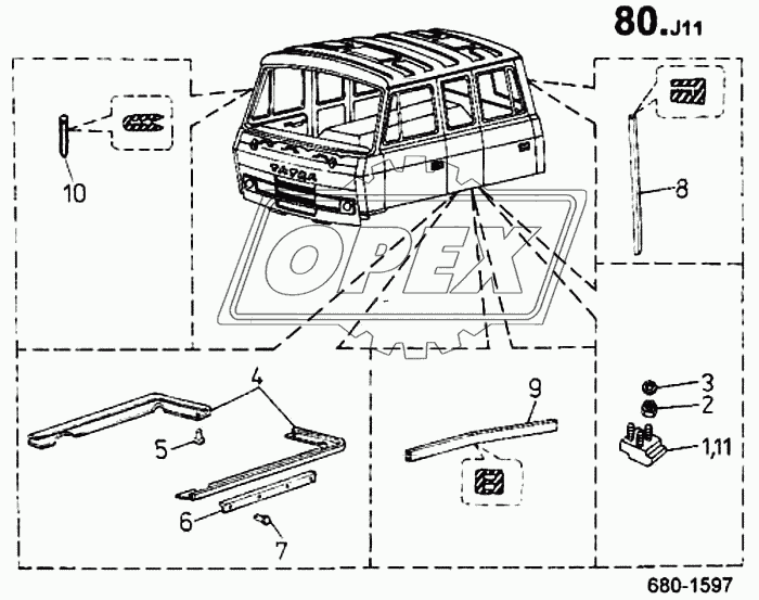 Подкос кабины (680) 1