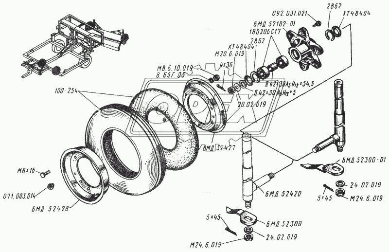Обод с шиной