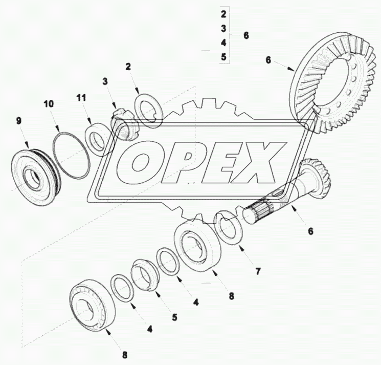 Коническая передача 4WD Machine