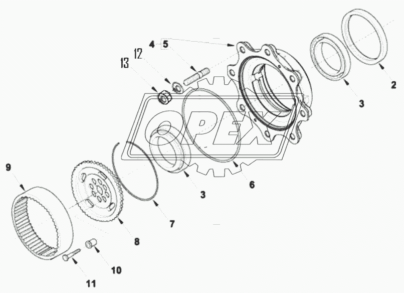 Втулка колеса передняя 4WD Machine