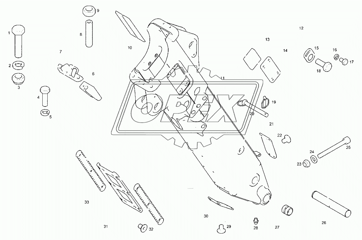 Рукоять - Внешняя - 14 футов - Белый цвет