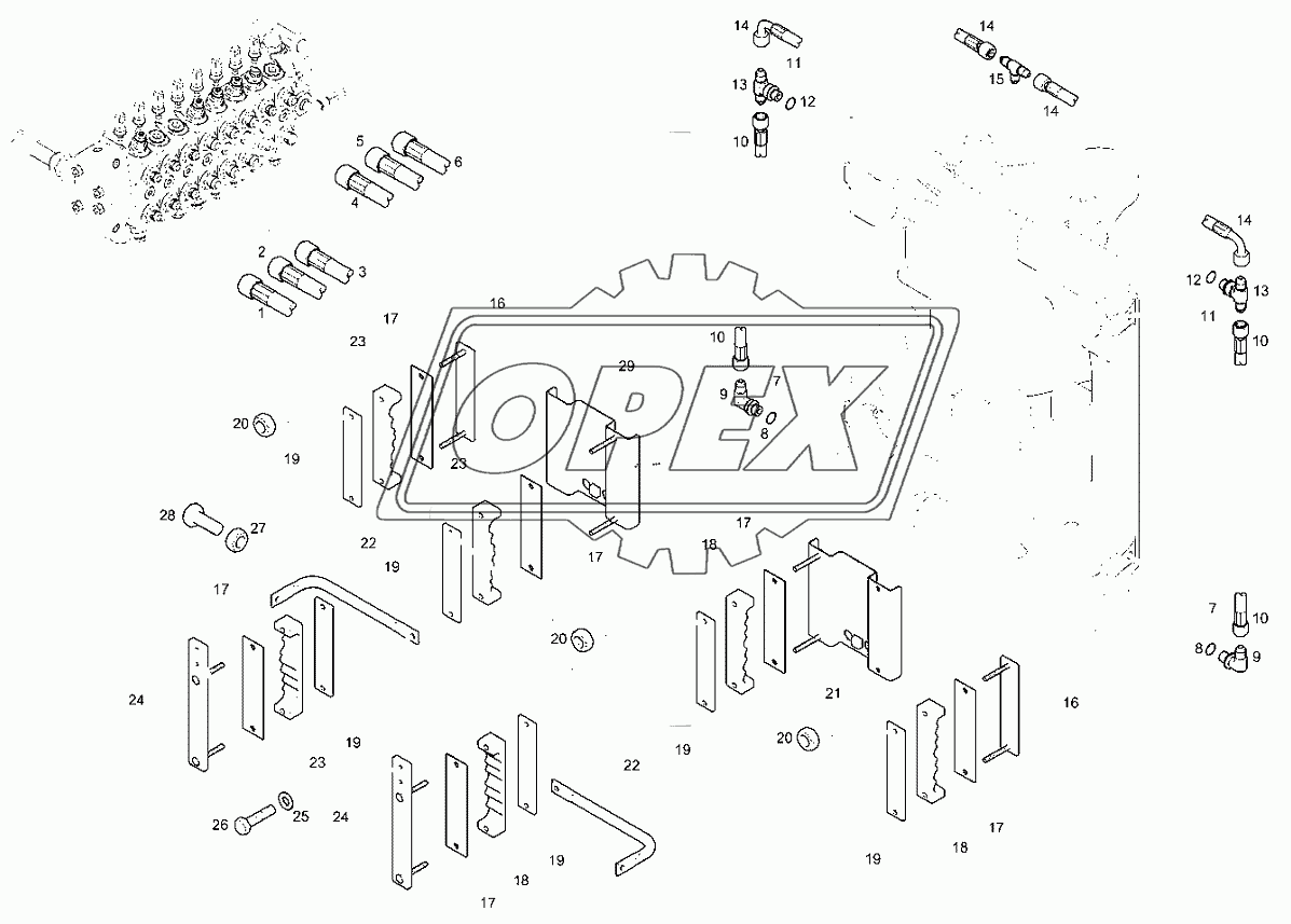 Патрубки клапана 4