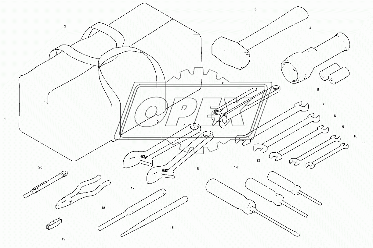 Сервисный набор инструментов