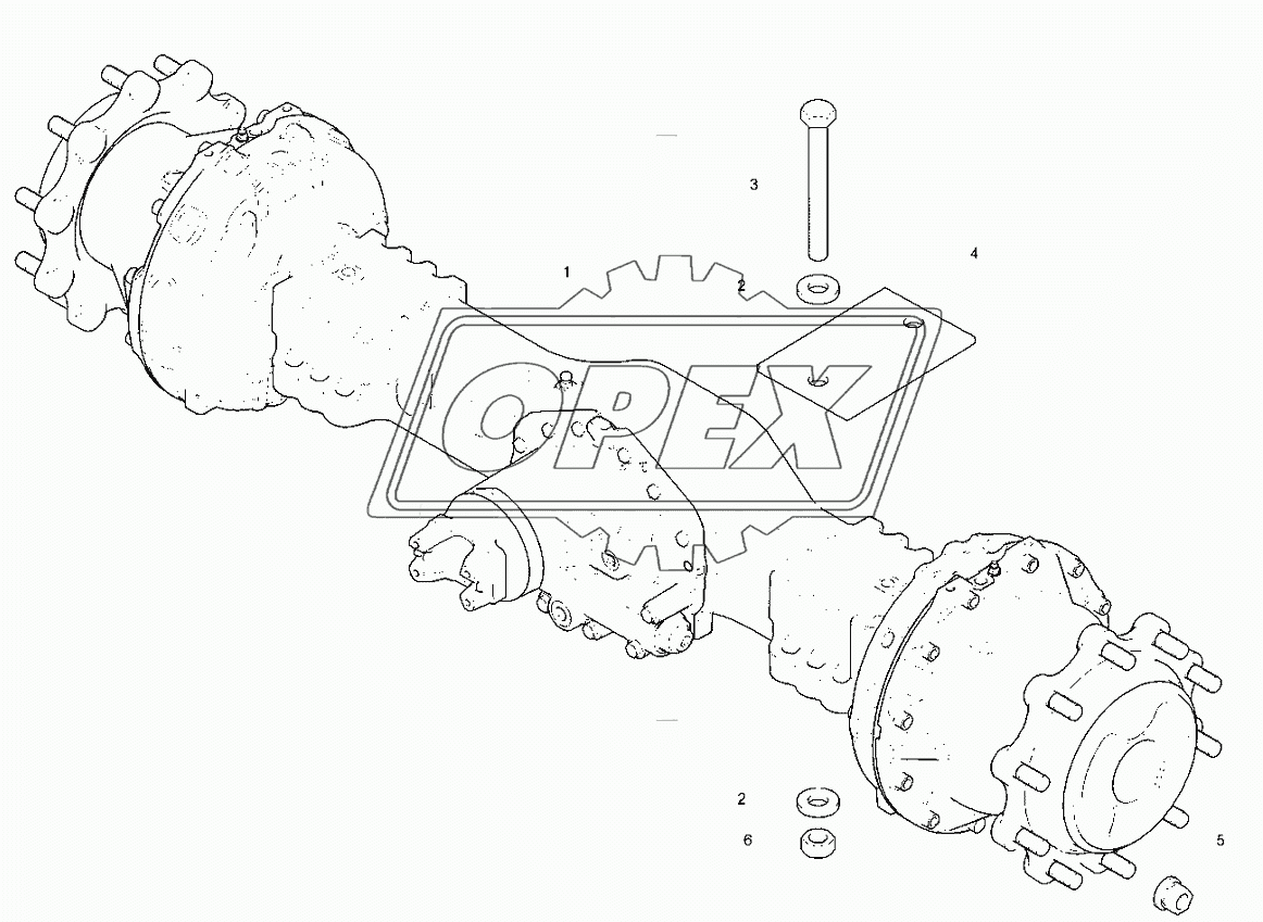 Задний мост - 2ws