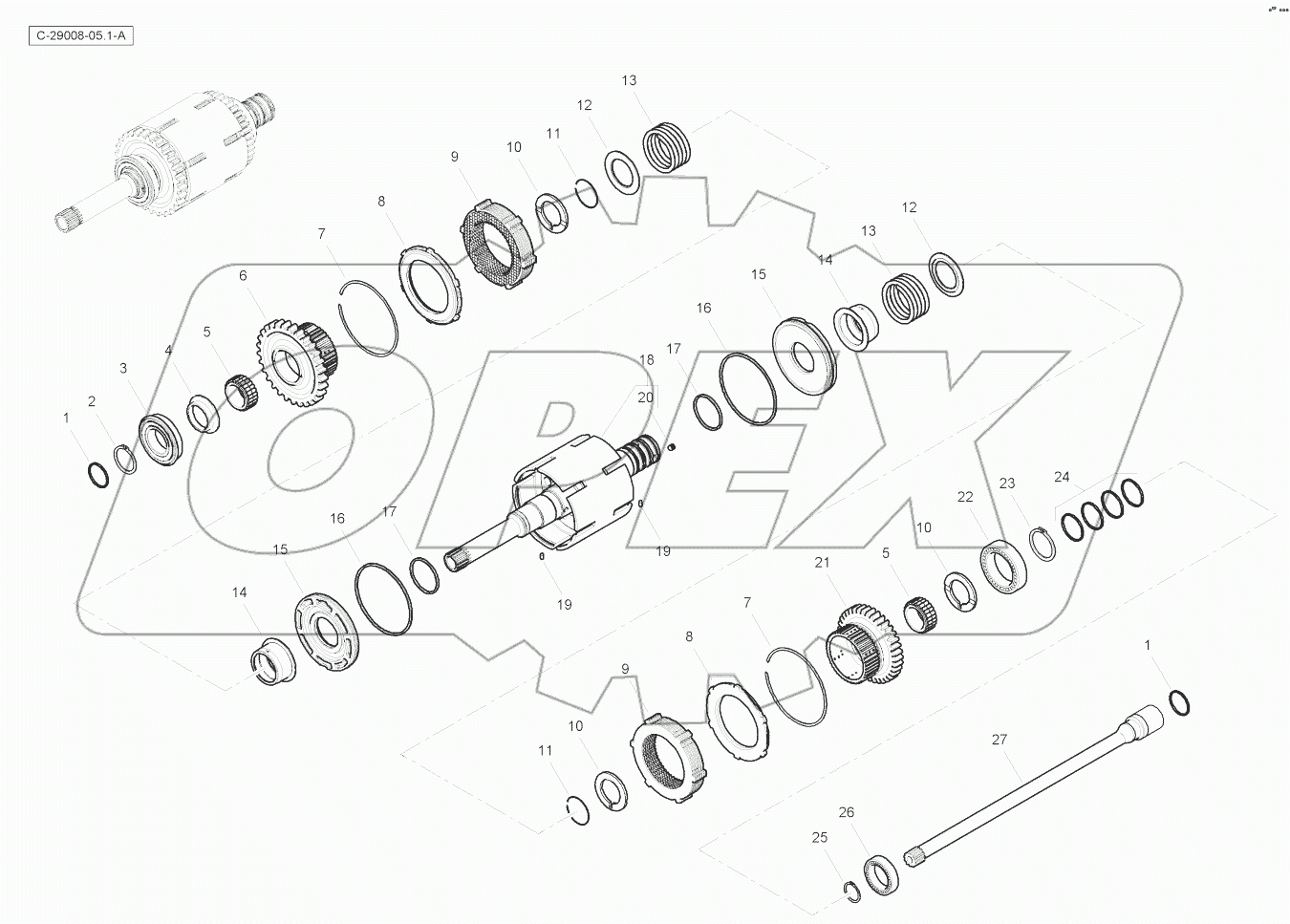 Transmission - Input & PTO Shafts