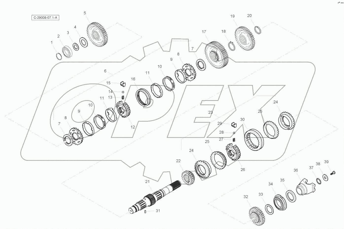 Transmission - Secondary Shaft