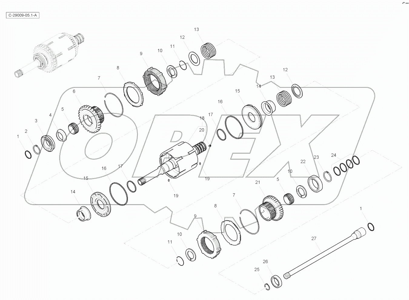 Transmission - Input & PTO Shafts