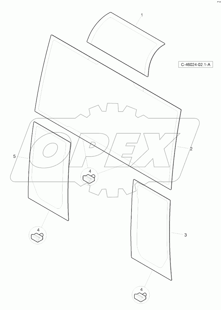 Canopy - with windscreen - Front Windows