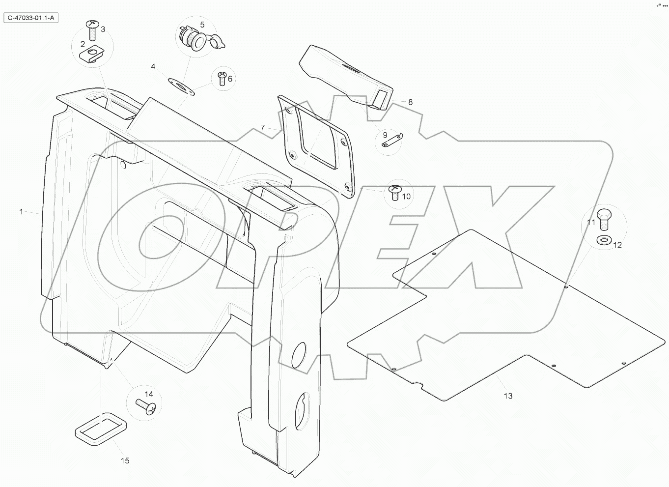 Cab Trim - Front Console