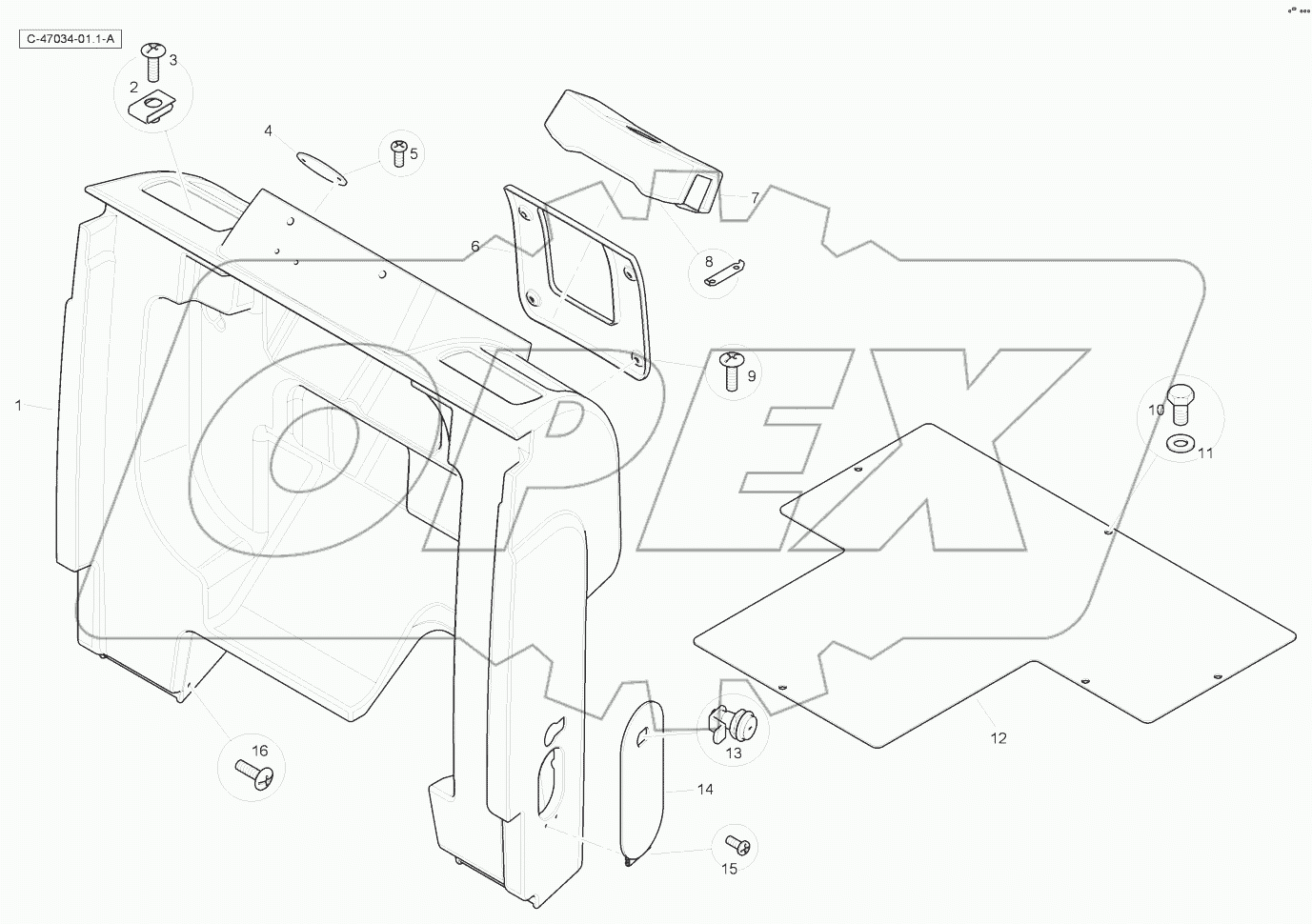 Canopy Trim - Front Console