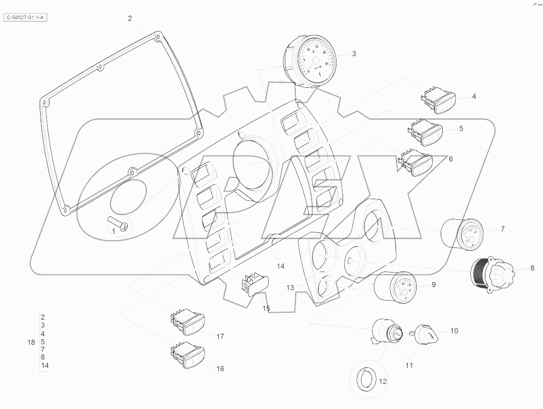 Side Console - Sideshift - Cab