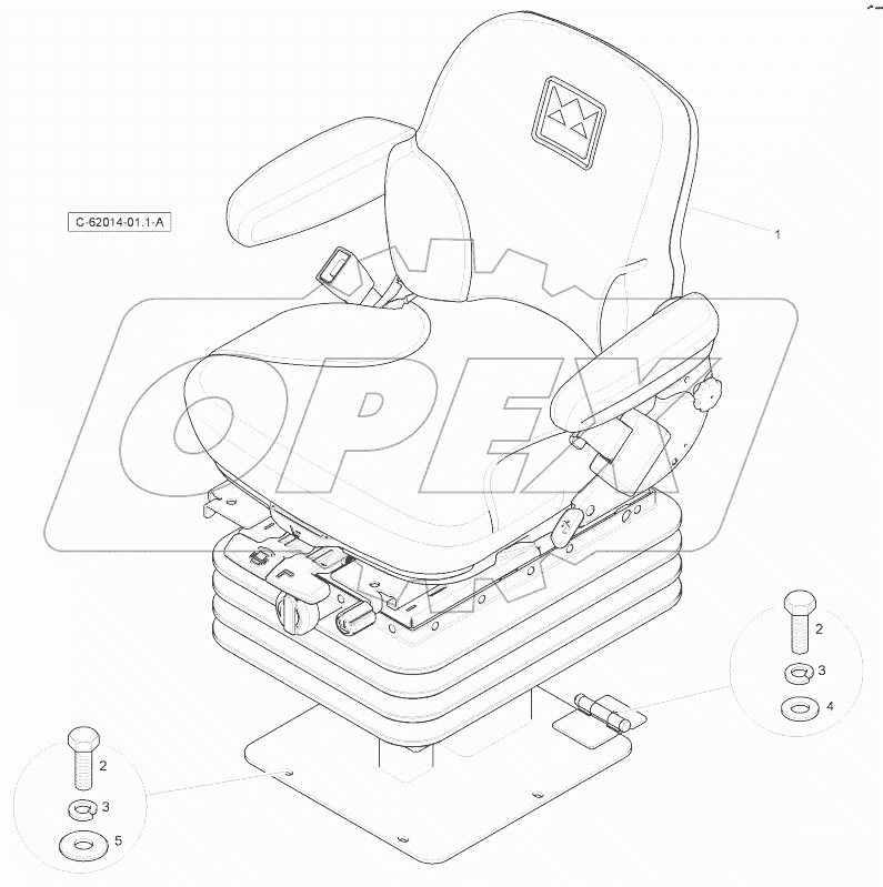 Seat - Fabric - Mechanical Suspension