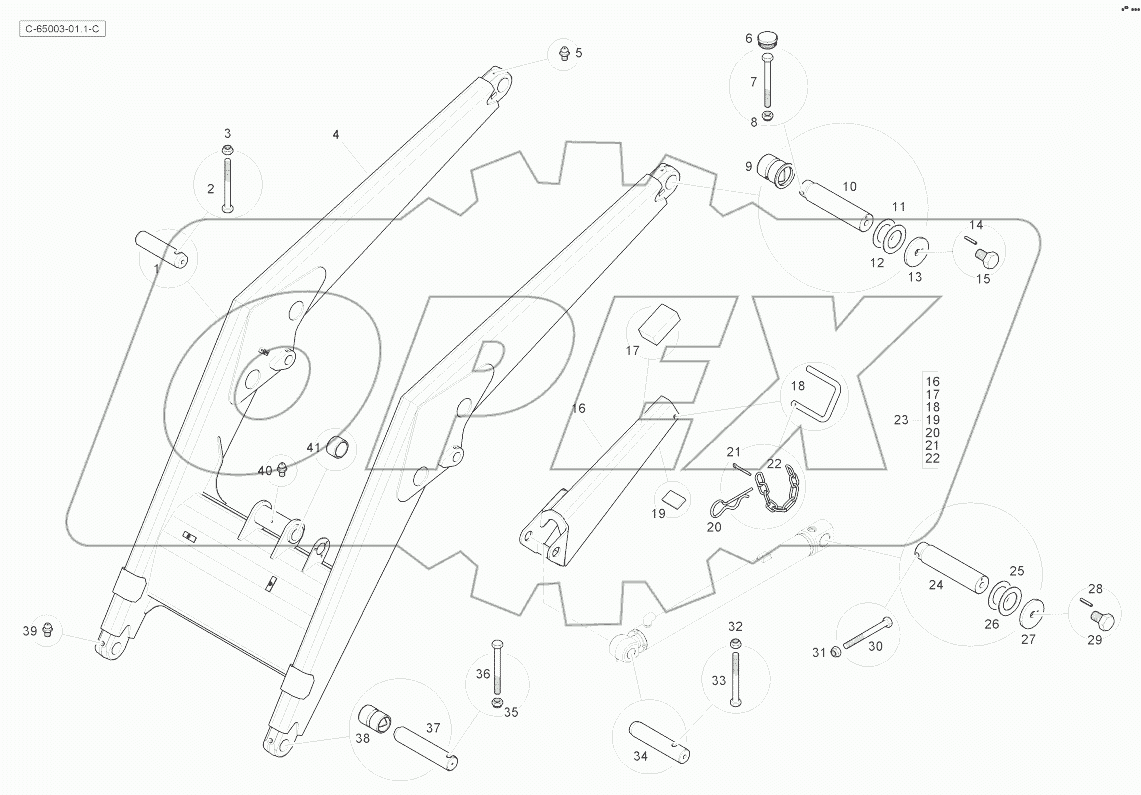 Loader Beam - Yellow