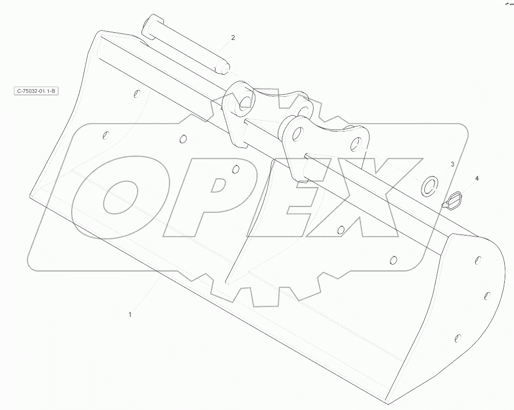 Digger Bucket - Ditch - 1500mm