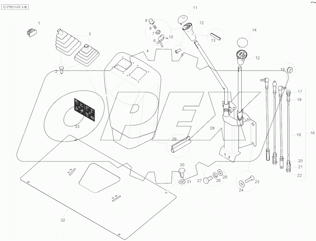 Digger Controls - X Pattern