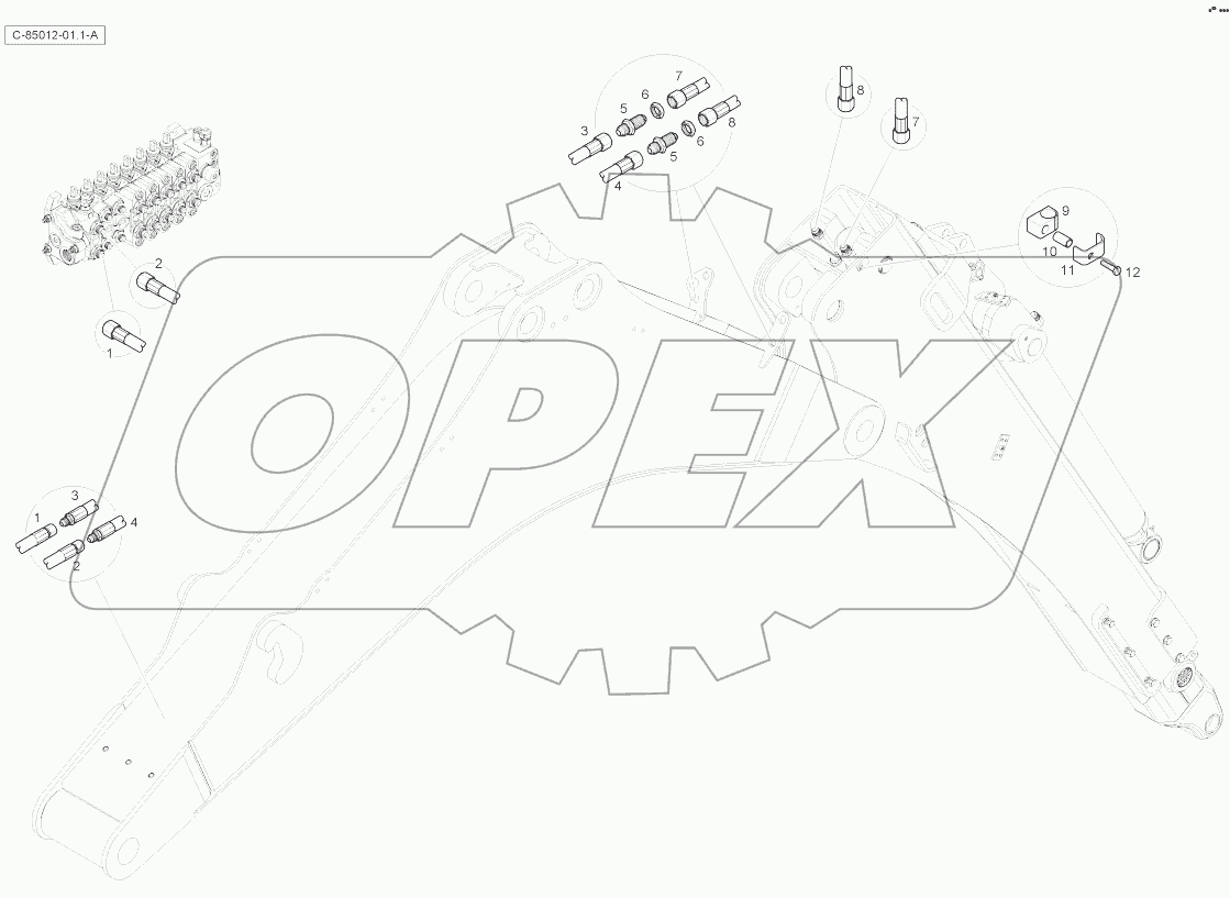 Extender Hydraulics - Centremount