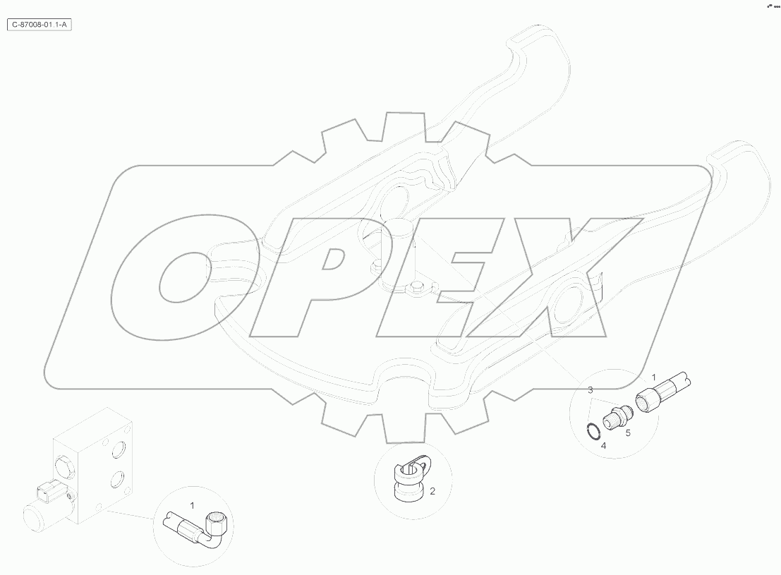 Transport Lock Hydraulics - Sideshift