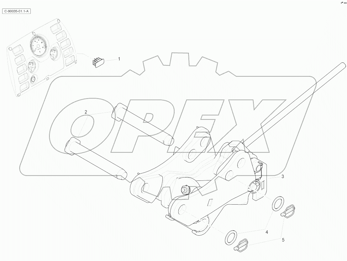 Digger Quick Attach - Mechanical